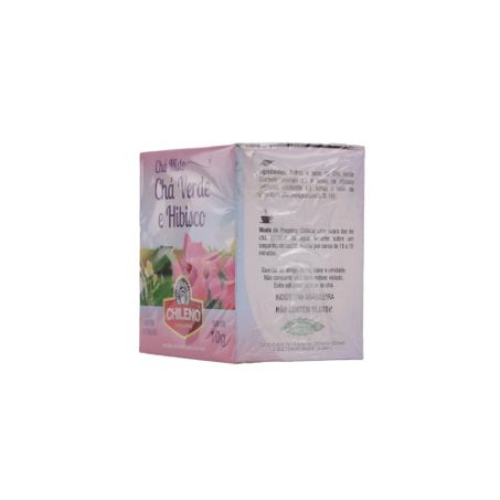 Chá Misto Chileno Chá Verde e Hibisco Caixa com 10un - 10gr 360-40
