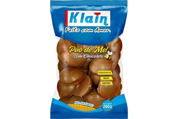 Pão de Mel Klain Cobertura Sabor Chocolate 260g | Alvorada Max