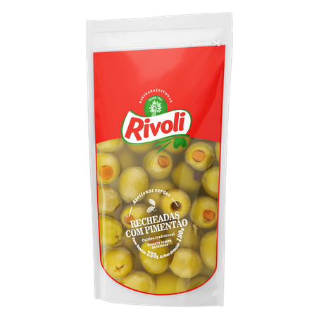 AZEITONA RECHEADA COM PIMENTAO RIVOLI SACHET 180 G 360-2