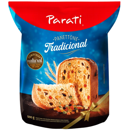 Panetone parati 450g frutas pacote