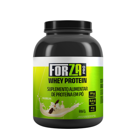 Whey protein forza pro baunilha pt 900g