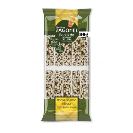 Flocos de arroz zagonel integral.
