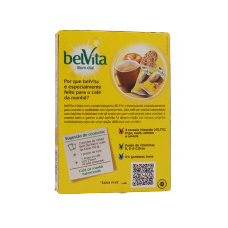 Biscoito Integral Belvita Mel/Cacau 75g 360-28