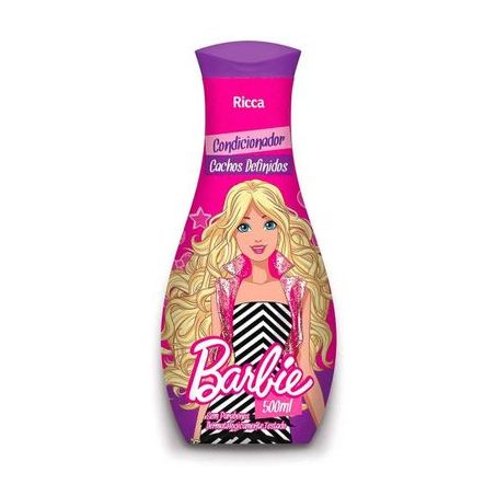 Condicionador Infantil Ricca Barbie Cachos Definidos Embalagem 500ML