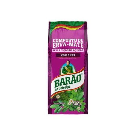 Erva mate barão com chás 500g