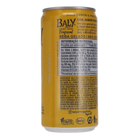 Energético Baly Tropical Lata 250ml 360-12