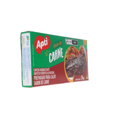 CALDO DE CARNE EM CUBO APTI CAIXA 114G 360-30