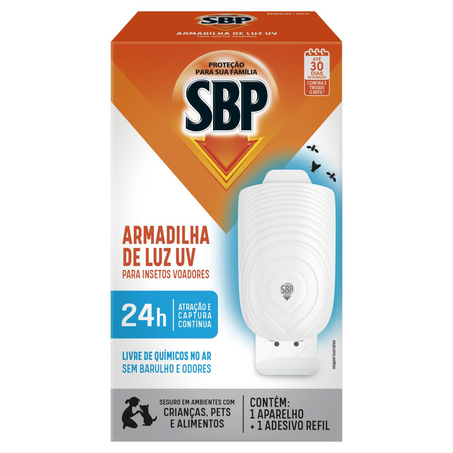 Conjunto SBP 1 Aparelho Armadilha de Luz + 2 Refis Adesivos
