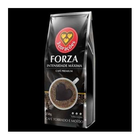 Café moído intensidade máxima 3 corações 250g