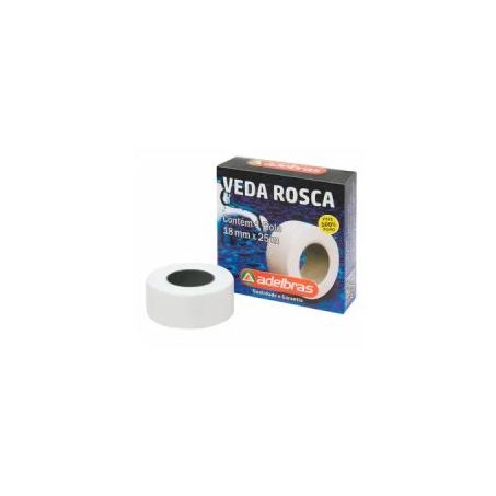 Fita veda rosca adelbras 18mmx10m