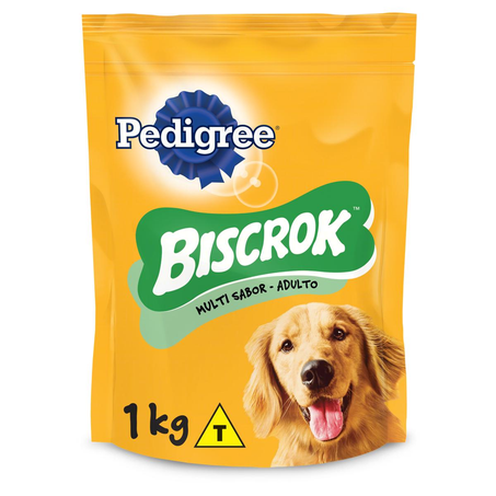 Biscoito Biscrok Pedigree 1kg - Adulto - Raças Grandes
