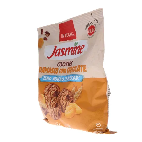 BISCOITO JASMINE COOKIES ZERO AÇÚCAR DAMASCO C/CHOCOLATE 120G 360-5