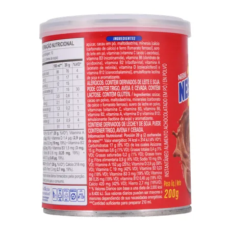 Achocolatado Pó Nescau Fator Crescer Lt 200g 360-28