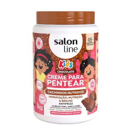 CREME PENTEAR SALON LINE KIDS 1KG CACH NUTRI CHOC