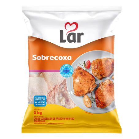 Sobrecoxa frango Lar congelado 1kg