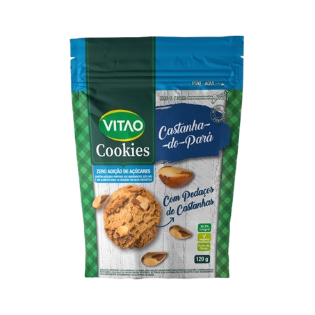 Biscoito Cookies Vitao Zero Castanha Do Para 120g