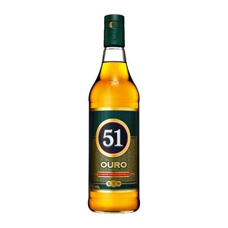 Aguardente 51 pirassununga ouro 965ml