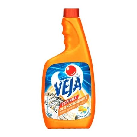 VEJA DESENGORDURANTE COZINHA LARANJA 500 ML REFIL 