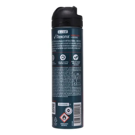 DESODORANTE AEROSSOL REXONA MEN ANTIBACTERIAL INVISIBLE 150ML 360-19