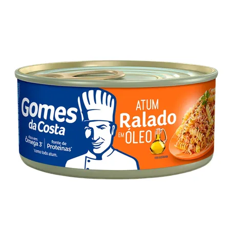 Atum Ralado Gomes Da Costa  em Óleo Lata 130gr