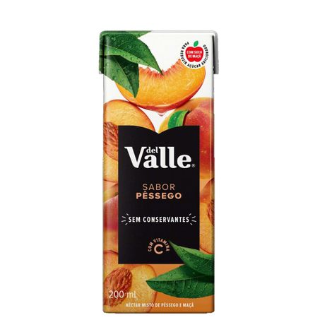 Suco néctar del valle pêssego caixa 200ml