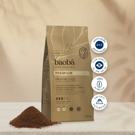Baobá Café Especial Premium 250G Torrado E Moído 360-1