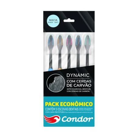 Escova dental condor dynamic black 5un