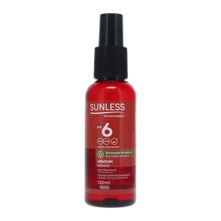 ÓLEO BRONZEADOR SUNLESS URUCUM 6FPS 120ML 360-0