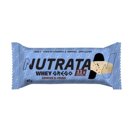 BARRA WHEY NUTRATA GREGO COOKIES E CREAM 40G