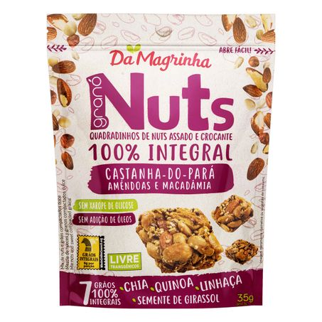 MIX DE NUTS INTEGRAL CASTANHA-DO-PARÁ, AMÊNDOA E MACADÂMIA DA MAGRINHA GRANÓ
