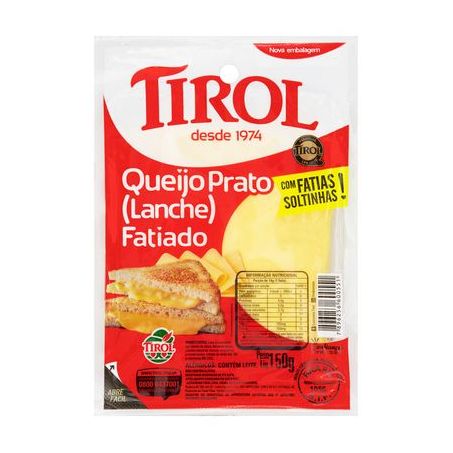 TIROL QUEIJO PRATO FAT 150G