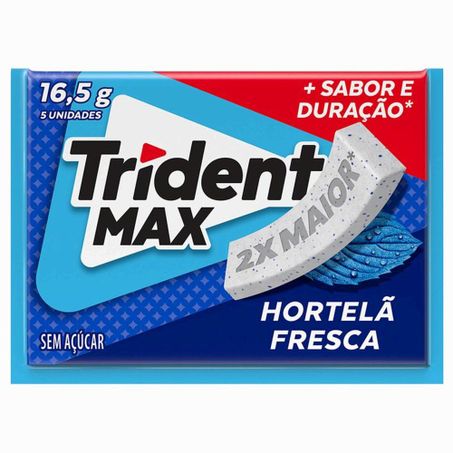 Chiclé trident hortelã fresca c/5 16.5g