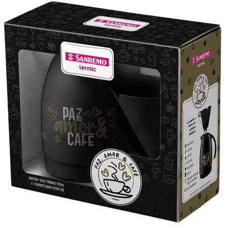 Sanremo cj bule 700ml+suporte p/filtro cafe n102 sr1011/68