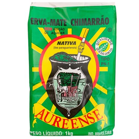 Erva mate aureense 1kg pacote tradicional