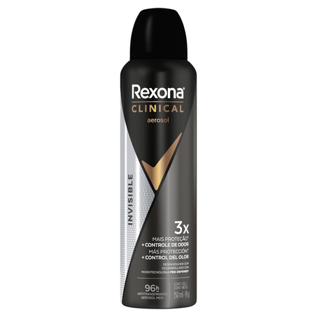 Desodorante Aerossol Rexona 150ml - Clinical - Masculino