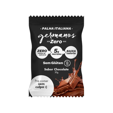 PALHA ITALIANA ZERO CHOCOLATE GERMANOS 30 G       
