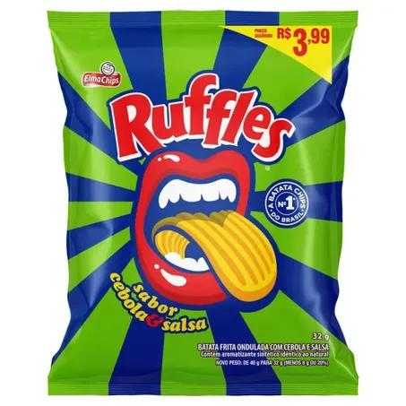 Elma Chips Batata Ruffles Cebola e Salsa 32G