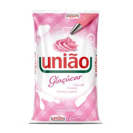 Açúcar de Confeiteiro União Glaçúcar Pacote 500G