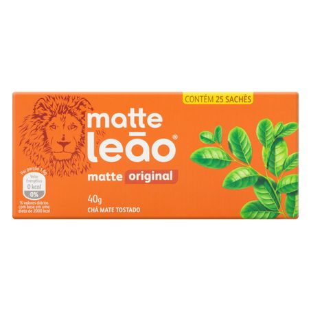 CHÁ MATE ORIGINAL MATTE LEÃO 25 UNIDADES