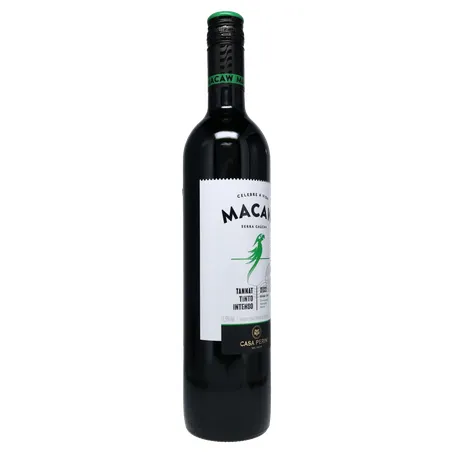 Vinho macaw tinto demi-seco tannat 750ml 360-32
