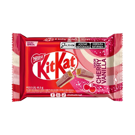 WAFER CEREJA E BAUNILHA KITKAT NESTLE 41,5 G      