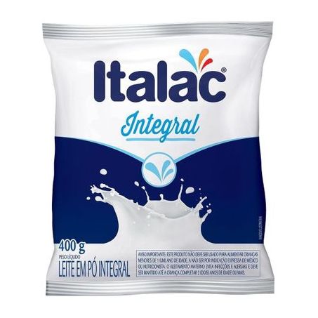 Leite em Pó Integral Italac Sachê 400G