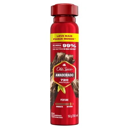 Desodorante Old Spice Amadeirado Aerossol 250ml 
 