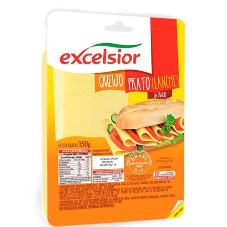 Queijo excelsior lanche fat 150gr
