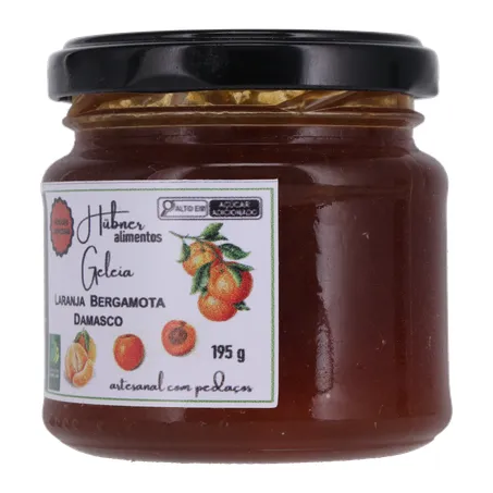 Geleia hubner laranja bergamota e damasco 195g 360-4