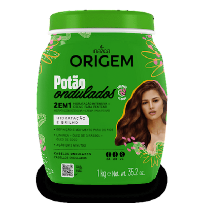 Creme hidratação ondulado origem 1kg