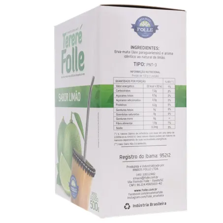 Erva tererê folle limão 500g 360-7