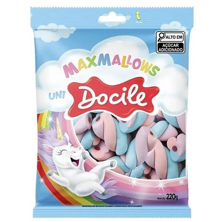 Maxmallow docile rech morango unicornio 220g