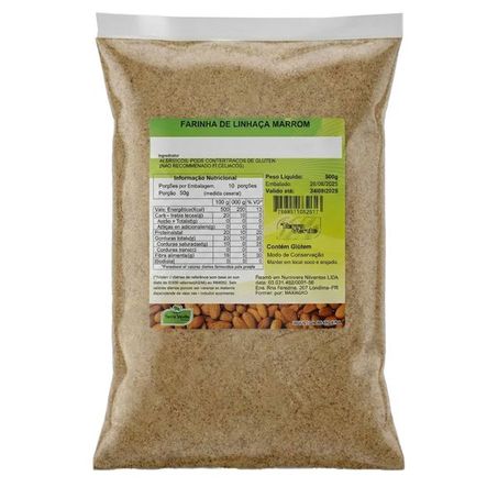 FARINHA DE LINHAÇA MARROM 500G