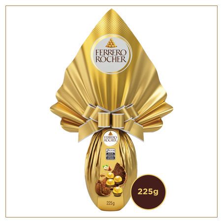 Ovo de Páscoa ao Leite Ferrero Rocher 225g 360-1
